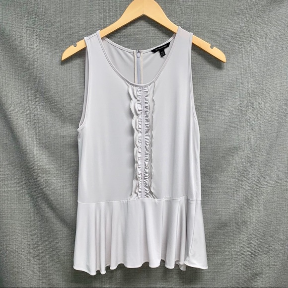 Banana Republic Light Grey Sleeveless Blouse - Picture 1 of 2